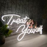 Custom Treat Yourself oh baby Happy Birthday Better Together Mr&Mrs Neon Sign Light for Wedding Party Wall Backdrop Decor