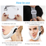 V Face Facial Machine Electric V-Line Up Lift Belt Face Massage LED Face Skin Lifting Firming Beauty Device Double Chin Reducer