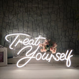 Custom Treat Yourself oh baby Happy Birthday Better Together Mr&Mrs Neon Sign Light for Wedding Party Wall Backdrop Decor