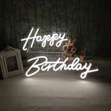 Custom Treat Yourself oh baby Happy Birthday Better Together Mr&Mrs Neon Sign Light for Wedding Party Wall Backdrop Decor