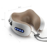 Multifunctional Portable U Shaped Electric Neck Massager Pillow  Shoulder Cervical Outdoor Home Car Relaxing Massager