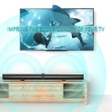 120W BS-56 TV Bluetooth Speakers AUX/BT/OPT Connections Soundbars with 2-in-1 Detachable Home Cinema Sound System FM Soundbar