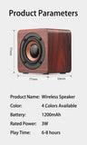 Bluetooth Speakers Wooden Small Portable	Wireless	Speaker	Sound Bar High Quality Outdoor Music Player Subwoofer