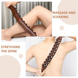 Wooden Gua Sha Massage Stick for Comprehensive Body Therapy Portable Massage Rod Wood Acupoint Massager Foot Massaging Stick Han