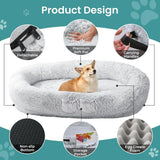 JOLLYVOGUE Human Dog Bed for Adults and Pets, Ultra-Soft Plush Giant Dog Bed with Egg Crate Foam, Non-Slip Base