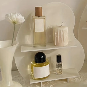 4Styles 2-layer Storage Display Rack Aromatherap Holder Universal Simple Bedroom Living Room Cosmetics Perfumes Desktop Stand