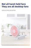 1Pcs Portable Fans Handheld USB Rechargeable Fan Mini Desktop Air Cooler Outdoor Fan Cooling Travel Hand Fans 1200MAH