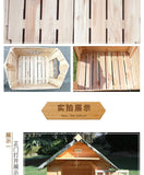 Natural wood dog house Indoor and outdoor universal cat house Pet