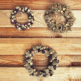 2PCS 14 Inch Grapevine Wreaths Wreath Rattan Wreath Garland for DIY Christmas Craft or Wedding Decors