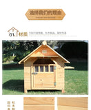 Natural wood dog house Indoor and outdoor universal cat house Pet