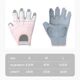 Cycling Gloves Women Fitness Gloves Gym Weightlifting Yoga Bodybuilding Training Thin Breathable Non-slip Half Finger Gloves