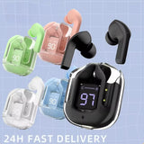 Wireless Headset Binaural Small In Ear Buds With ENC Noise Cancellation & LED Digital Display Sport Earbuds For Phones