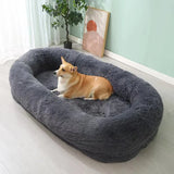 People Dog Pet Bed Bean Bag Sofa Cushion Dog Kennel Dog Bed Pet Cushion Plush Winter Warm Cat Big Nest Cushion Removable