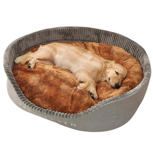 Autumn Winter Dog Bed Removable Washable Kennel Pet Large Sofa Plus Velvet Thick Deep Sleep Cushion Puppy Mat Dog Accessories