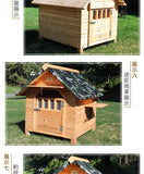 Natural wood dog house Indoor and outdoor universal cat house Pet