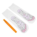 Acupoint Socks Acupressure Charts Arch of Foot Accupressure Massage Reflexology Tools Cotton Elastic Fiber