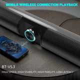 BS-55 100W Wireless Computer Bluetooth Speakers Outdoor Portable HomeTheater Surround FM Radio TV Soundbar Supports USB Coaxial