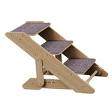 Dog Stairs Ladder Dog Ramp for Small Dogs Cats Pet Supplies Wood Anti Slip Stairs Dog Climbing Ladder Pet Ramp for Bed Home