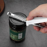 Stainless Steel Can Opener Non-Slip Safety Jar Opener Multifunctional Tin Opener Rust Proof Kitchen Gadgets for Beers Cans