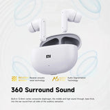 XIAOMI ANC Bluetooth 5.3 Earphones Active Noise Cancelling T80s Wireless In Ear Buds Original Headphones Built-in Microphone