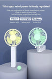 1Pcs Portable Fans Handheld USB Rechargeable Fan Mini Desktop Air Cooler Outdoor Fan Cooling Travel Hand Fans 1200MAH