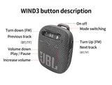 JBL Wind 3 Bluetooth Speakers Outdoor Speaker Bluetooth Mini Subwoofer Waterproof And Dustproof Design Suitable For Cycling