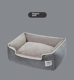 Dog Bed dog house Sofa Kennel Soft Fleece Non-Slip Bottom Beds Washable Bite-Resistant Big Dog Beds Medium Sized Cushion