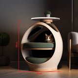 Cat House Apartment qifu Modern Cat Furniture Table Luxury Cat Bed Pet Furniture 3D printing environmentally friendly materials