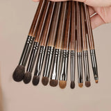 OVW 10pcs Professional Eye Shadow  Eyeliner Blender Detail Short Shader Eyelid Cream Beauty  Brush Set