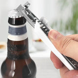 Stainless Steel Can Opener Non-Slip Safety Jar Opener Multifunctional Tin Opener Rust Proof Kitchen Gadgets for Beers Cans