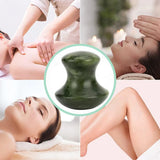 1PC Healing Jade Face Massager Beauty Face Mushroom Rolling Ball Skincare Eye Massager Tool Guasha Scraping Body Detox Relax