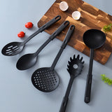 1Set Of 17 Pcs Kitchen Utensils Black Nylon Kitchen Gadgets Tools For Cook(BPA Free)