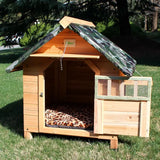 Natural wood dog house Indoor and outdoor universal cat house Pet