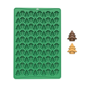 Creative Christmas Tree Biscuit Mold 100 Hole Silicone Baking Biscuit Mold Mini Pet Dog Snack Biscuit DIY Chocolate Mold