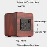 Bluetooth Speakers Wooden Small Portable	Wireless	Speaker	Sound Bar High Quality Outdoor Music Player Subwoofer