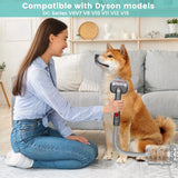 Pet Dog Grooming Kit For Dyson Vacuum V7 V8 V10 V11 V12 V15,Dog Grooming Brush Attachment,Dog Hair Groomer Tools