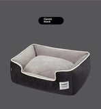 Dog Bed dog house Sofa Kennel Soft Fleece Non-Slip Bottom Beds Washable Bite-Resistant Big Dog Beds Medium Sized Cushion