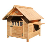 Natural wood dog house Indoor and outdoor universal cat house Pet