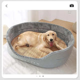 Autumn Winter Dog Bed Removable Washable Kennel Pet Large Sofa Plus Velvet Thick Deep Sleep Cushion Puppy Mat Dog Accessories